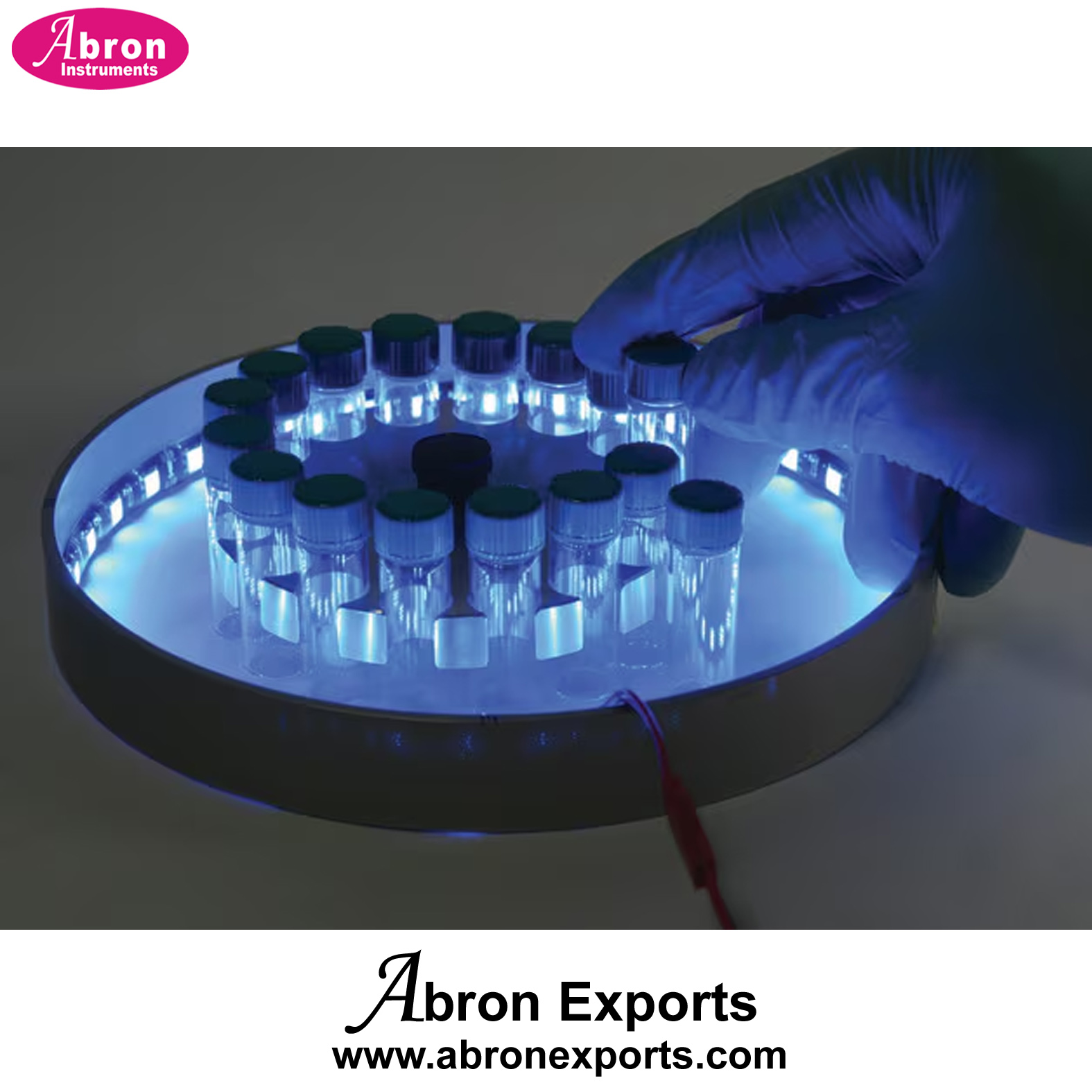 Photo chemical Reactor blue LED lights Micro 4ml 16 tube 220v operated Abron Like Sigma AC-316PC1A